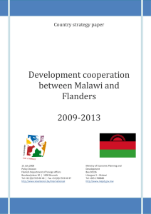 Country Strategy paper Flanders-Malawi