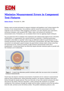 Minimize Measurement Errors in Component Test Fixtures