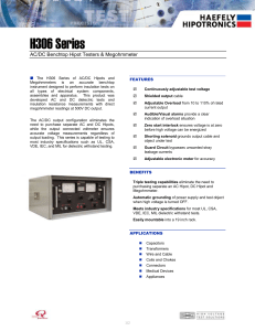 H306 Series - Haefely Hipotronics