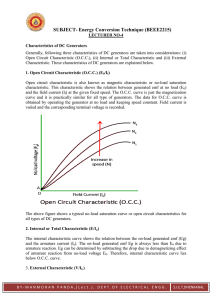 L-4 Charcterstics - SYNERGY ENGG. COLLEGE, DHENKANAL