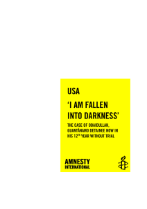 i am fallen into darkness - Amnesty International USA