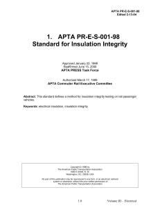 APTA-PR-E-S-001-98 - American Public Transportation Association