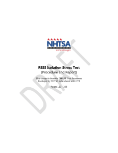 RESS Isolation Stress Test (Procedure and Report)