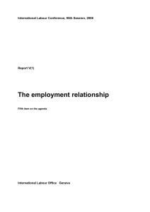 The employment relationship