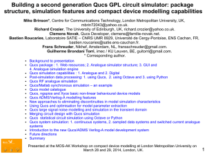 Building a second generation Qucs GPL circuit simulator - Mos-AK