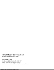 Hittite HMC241QS16 handbook