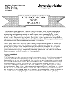 livestock record books made easy