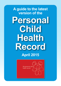 Personal Child Health Record