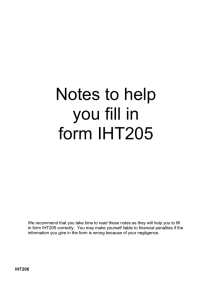 Notes to help you fill in form IHT205
