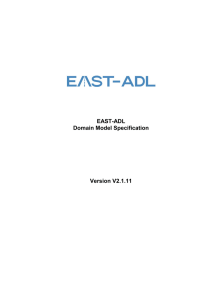 EAST-ADL Domain Model Specification Version V2.1.11