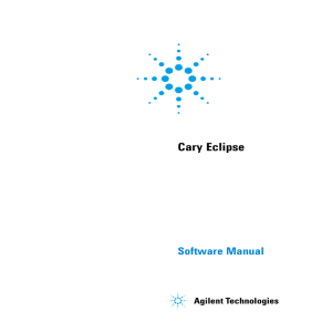 Software Manual - Agilent Technologies