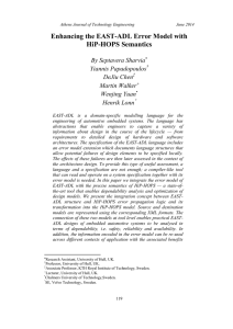 Enhancing the EAST-ADL Error Model with HiP