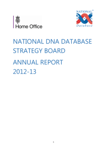 national dna database annual report 2012-13