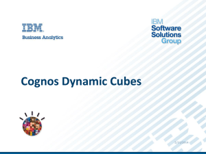 Overview of Cognos Dynamic Cubes