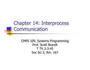 Chapter 14: Interprocess Communication