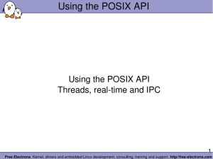 Using the POSIX API