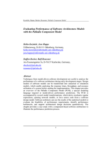 Overview of the Palladio Component Model