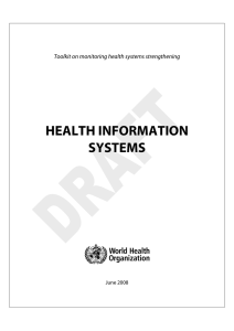 health information systems - World Health Organization