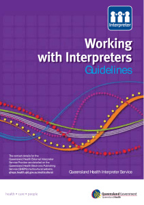 Working with Interpreters Guidelines