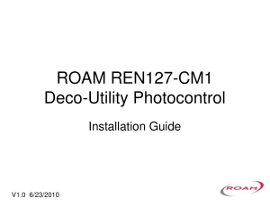 ROAM REN127-CM1 Deco-Utility Photocontrol