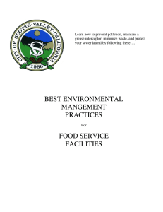 for Food Service Facilities