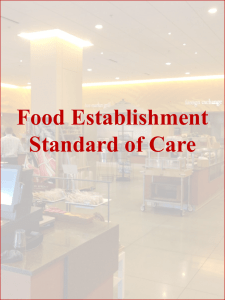Food Establishment Standard of Care