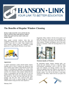 The Benefits of Regular Window Cleaning