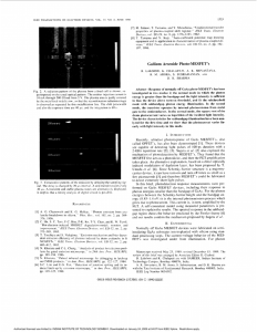 Gallium arsenide photo-MESFET`s