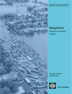 Bangladesh: Disasters and Public Finance