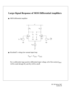 Large-Signal Response of MOS Differential Amplifiers