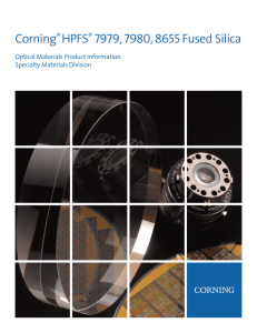 Corning® HPFS® 7979, 7980, 8655 Fused Silica