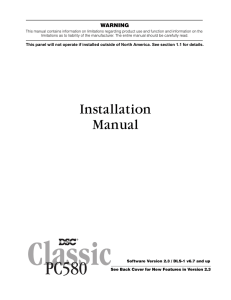 Installation Manual