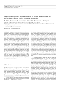 Implementation and characterization of active feed