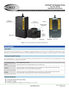 AirChek® 52 Sample Pump Cat. No. 224