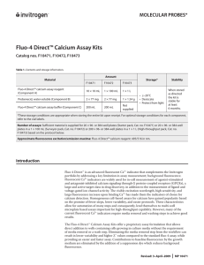 Fluo-4 Direct™ Calcium Assay Kits