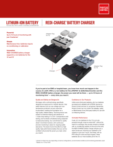 lithium-ion battery redi-charge® battery charger