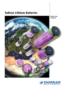 Tadiran Lithium Batteries