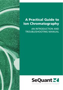 A Practical Guide to Ion Chromatography