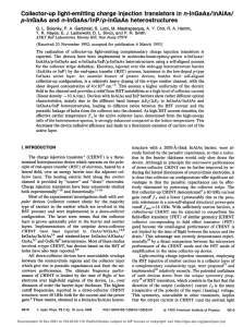 Collector-up light-emitting charge injection transistors in n