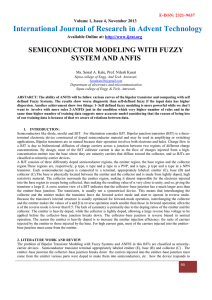 SEMICONDUCTOR MODELING WITH FUZZY SYSTEM AND ANFIS