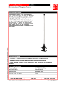 Technical Data Sheet BA6312-2 Omnidirectional Fiberglass