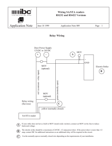 SA and STA reader wiring with RS232 or RS422 interfaces