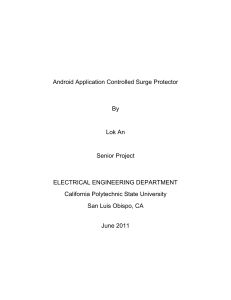 Android Application Controlled Surge Protector