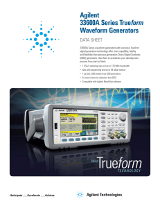 Agilent 33600A Series Trueform Waveform Generators