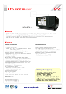 DTV Signal Generator DSG500 > www.impi.co.kr