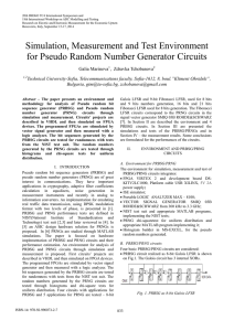 Simulation, Measurement and Test Environment for Pseudo