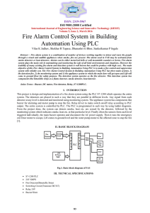 Fire Alarm Control System in Building Automation Using PLC