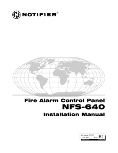 NFS-640 Fire Alarm Control Panel - Bass United