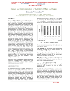 Design and Implementation of Built-in-Self Test and Repair