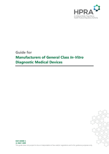 Guide for Manufacturers of General Class In